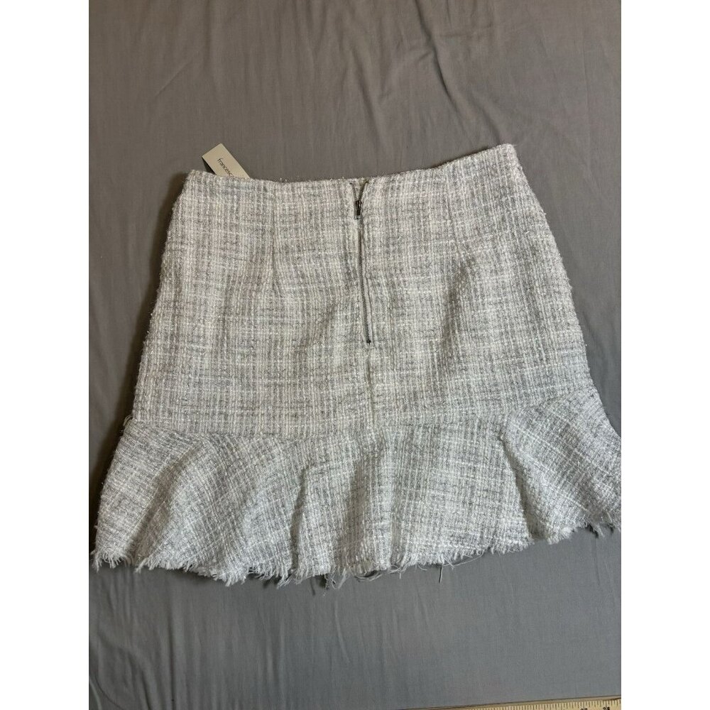 NWT Blue Rain Women's Skirt Large White Plaid Festival Preppy Boho - Picture 2 of 8